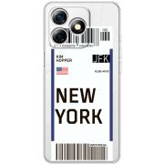 Прозорий чохол BoxFace Ulefone Note 18 Pro Ticket New York