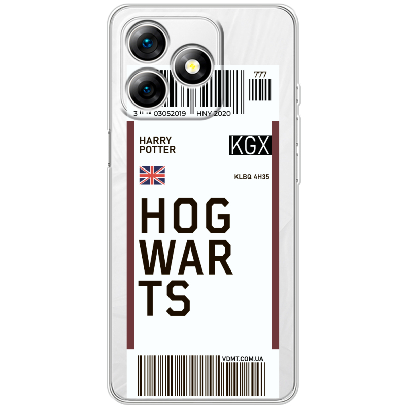 Прозорий чохол BoxFace Ulefone Note 18 Pro Ticket Hogwarts