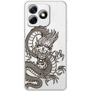 Прозорий чохол BoxFace Ulefone Note 18 Pro Chinese Dragon