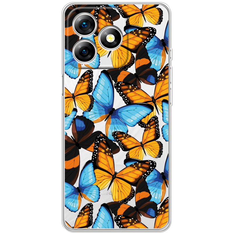 Прозорий чохол BoxFace Ulefone Note 18 Pro Butterfly Morpho