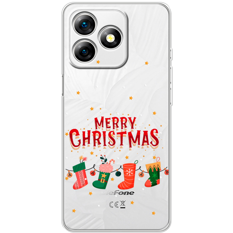 Прозорий чохол BoxFace Ulefone Note 18 Pro Merry Christmas