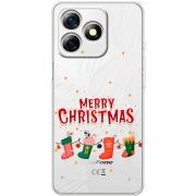 Прозорий чохол BoxFace Ulefone Note 18 Pro Merry Christmas