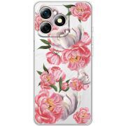 Прозорий чохол BoxFace Ulefone Note 18 Pro Peony Watercolor Style