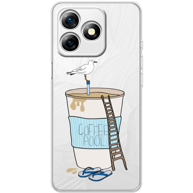 Прозорий чохол BoxFace Ulefone Note 18 Pro Segull in Cofee Pool