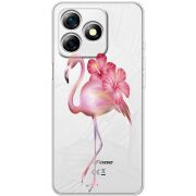 Прозорий чохол BoxFace Ulefone Note 18 Pro Floral Flamingo