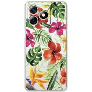 Прозорий чохол BoxFace Ulefone Note 18 Pro Tropical Flowers