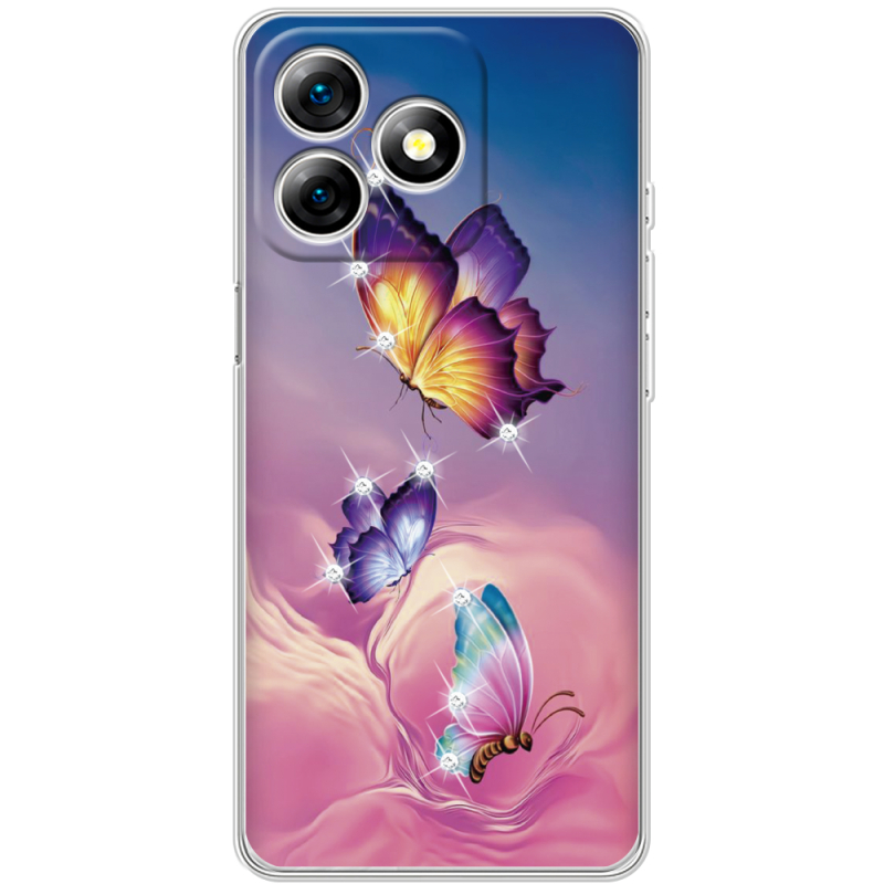 Чохол зі стразами Ulefone Note 18 Pro Butterflies