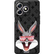 Чорний чохол BoxFace Ulefone Note 18 Pro looney bunny