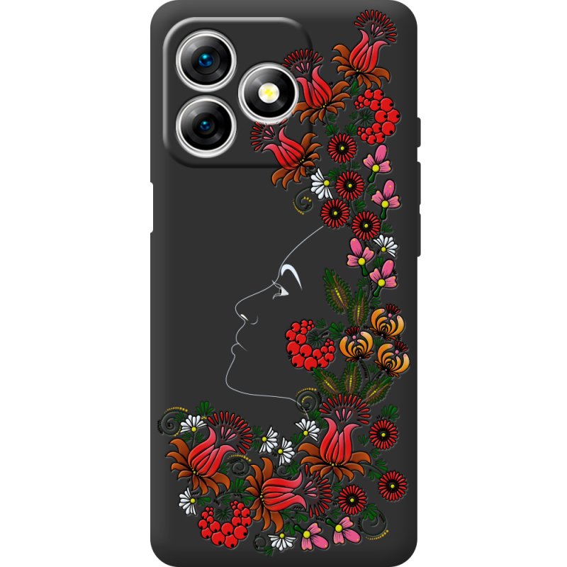 Чорний чохол BoxFace Ulefone Note 18 Pro 3D Ukrainian Muse