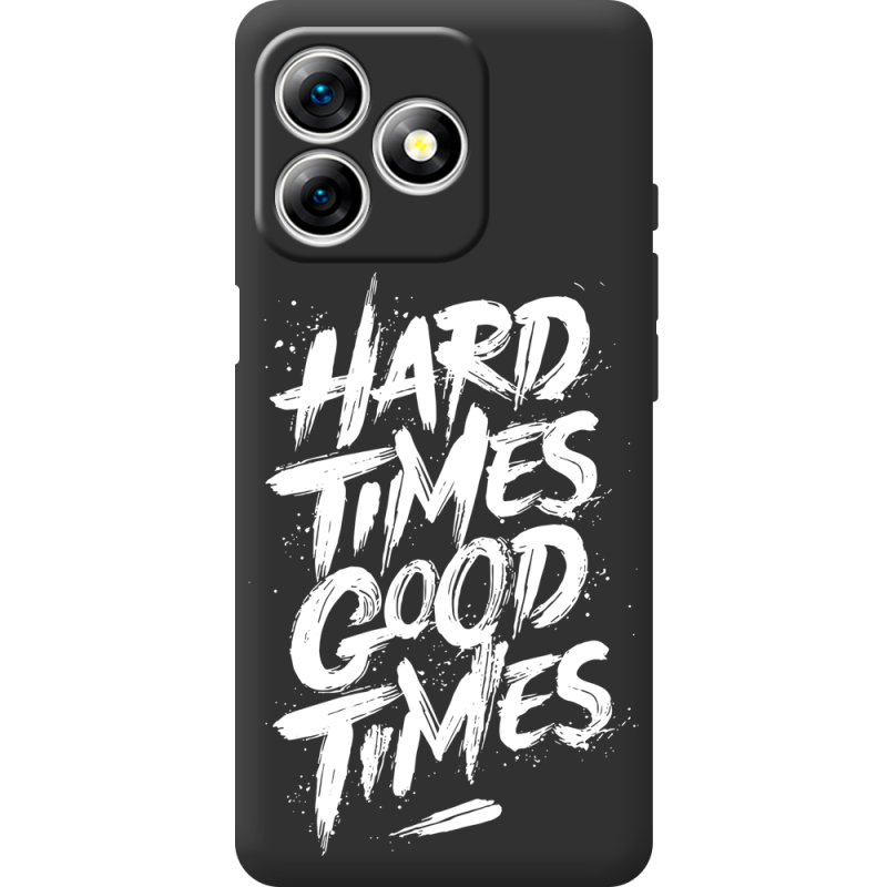 Чорний чохол BoxFace Ulefone Note 18 Pro Hard Times Good Times