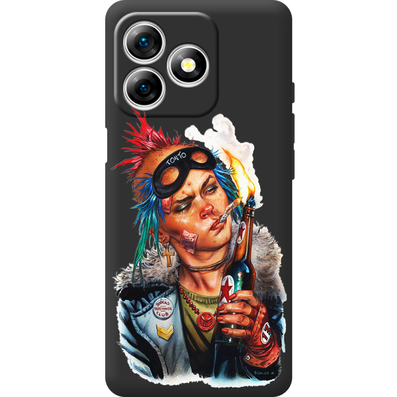 Чорний чохол BoxFace Ulefone Note 18 Pro Tanker Girl