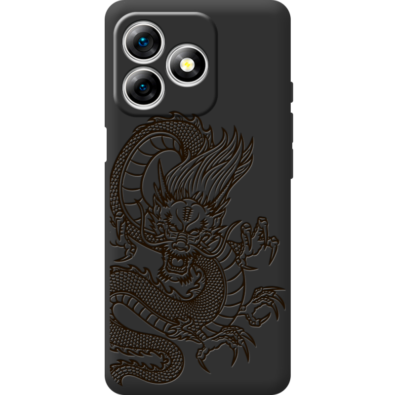 Чорний чохол BoxFace Ulefone Note 18 Pro Chinese Dragon