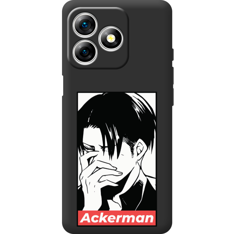 Чорний чохол BoxFace Ulefone Note 18 Pro Attack On Titan - Ackerman