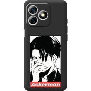 Чорний чохол BoxFace Ulefone Note 18 Pro Attack On Titan - Ackerman