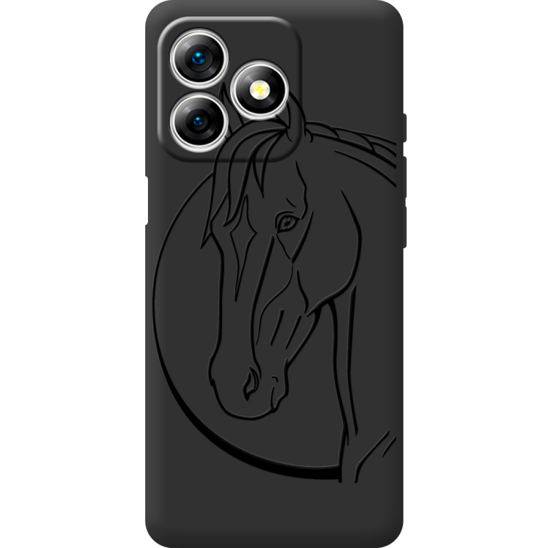 Чорний чохол BoxFace Ulefone Note 18 Pro Horse