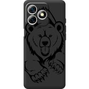 Чорний чохол BoxFace Ulefone Note 18 Pro Grizzly Bear