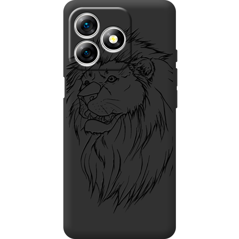 Чорний чохол BoxFace Ulefone Note 18 Pro Lion