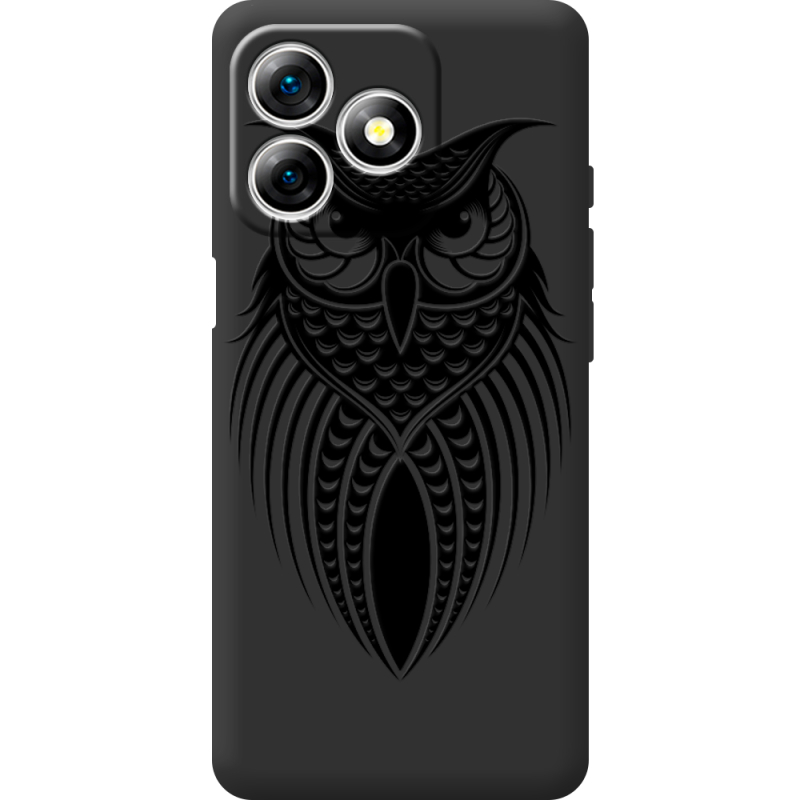 Чорний чохол BoxFace Ulefone Note 18 Pro Owl