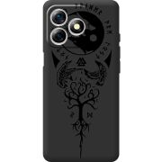 Чорний чохол BoxFace Ulefone Note 18 Pro Hugin and Munin