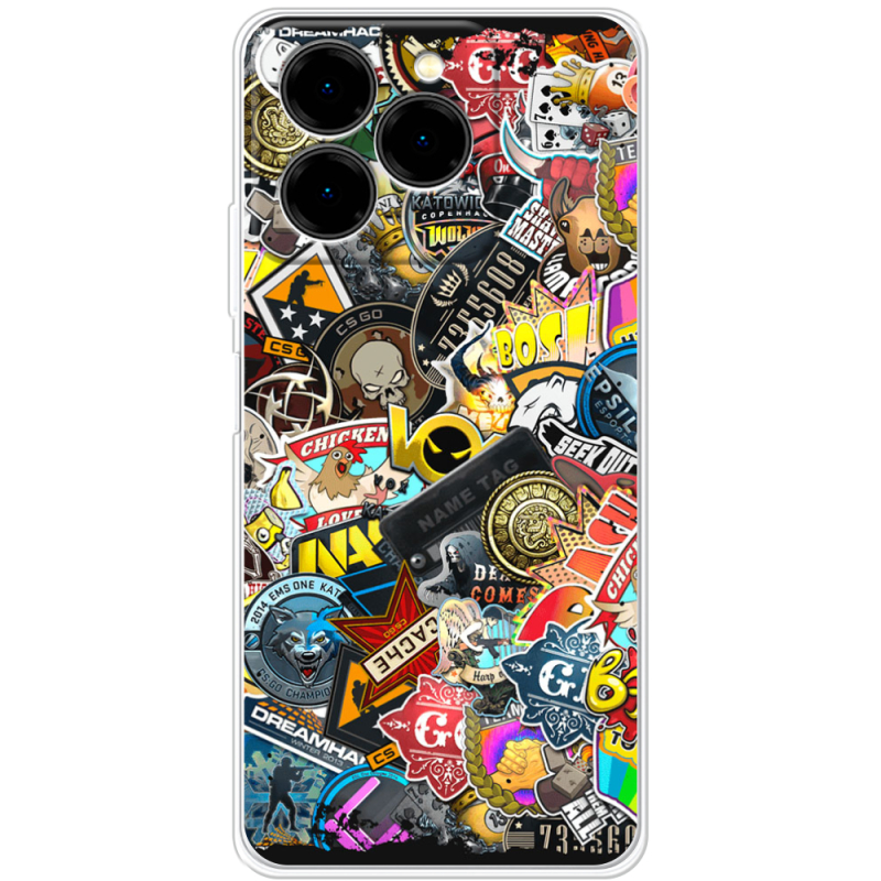 Чохол BoxFace Ulefone Note 20 Pro CS:Go Stickerbombing