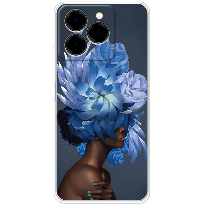 Чохол BoxFace Ulefone Note 20 Pro Exquisite Blue Flowers