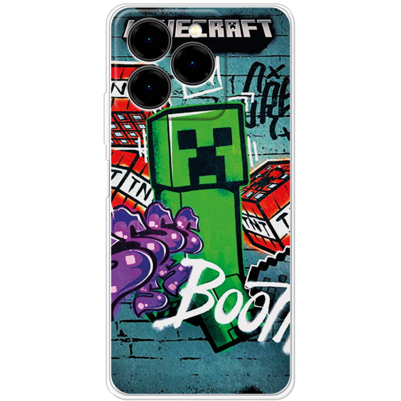 Чохол BoxFace Ulefone Note 20 Pro Minecraft Graffiti