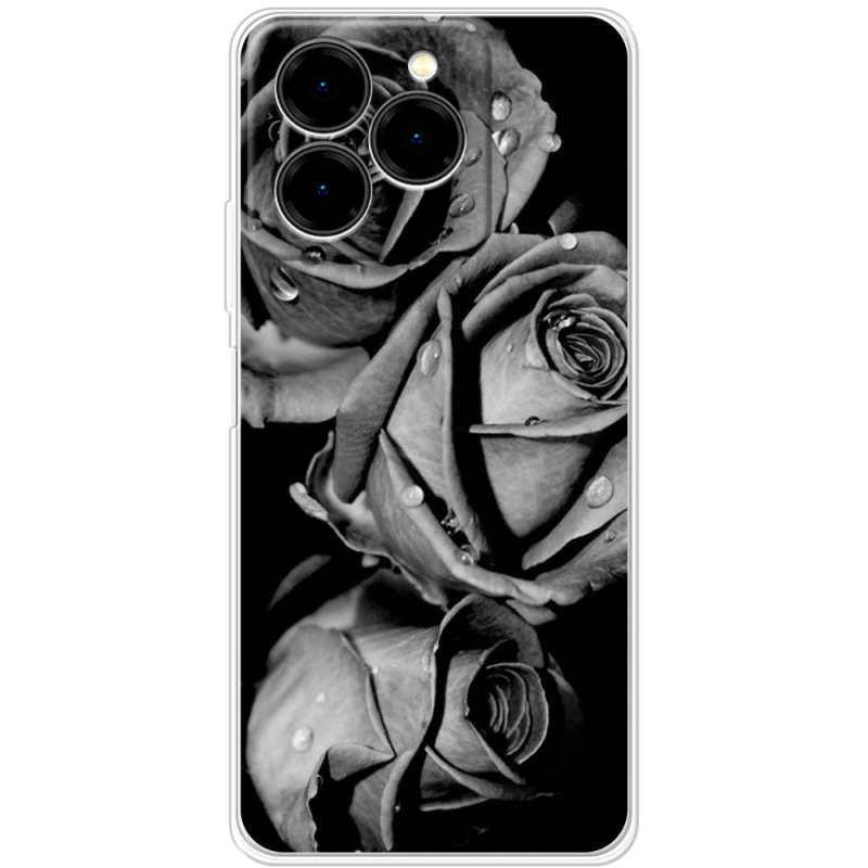 Чохол BoxFace Ulefone Note 20 Pro Black and White Roses