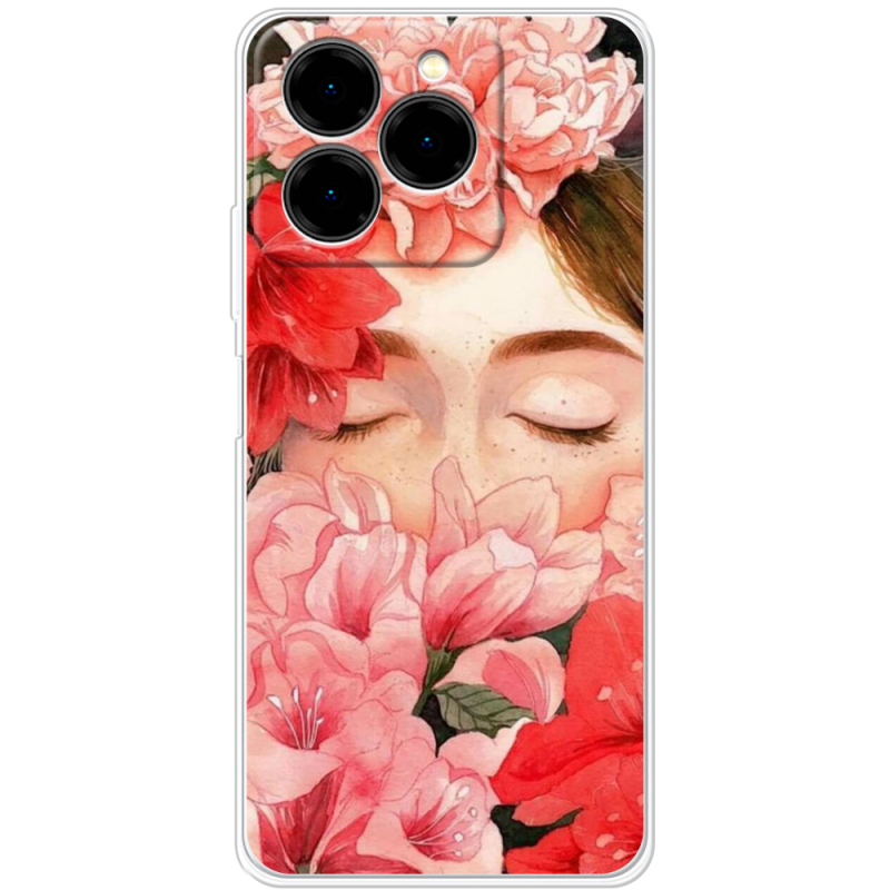 Чохол BoxFace Ulefone Note 20 Pro Girl in Flowers