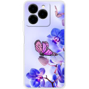 Чохол BoxFace Ulefone Note 20 Pro Orchids and Butterflies