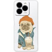 Прозорий чохол BoxFace Ulefone Note 20 Pro Dog Coffeeman