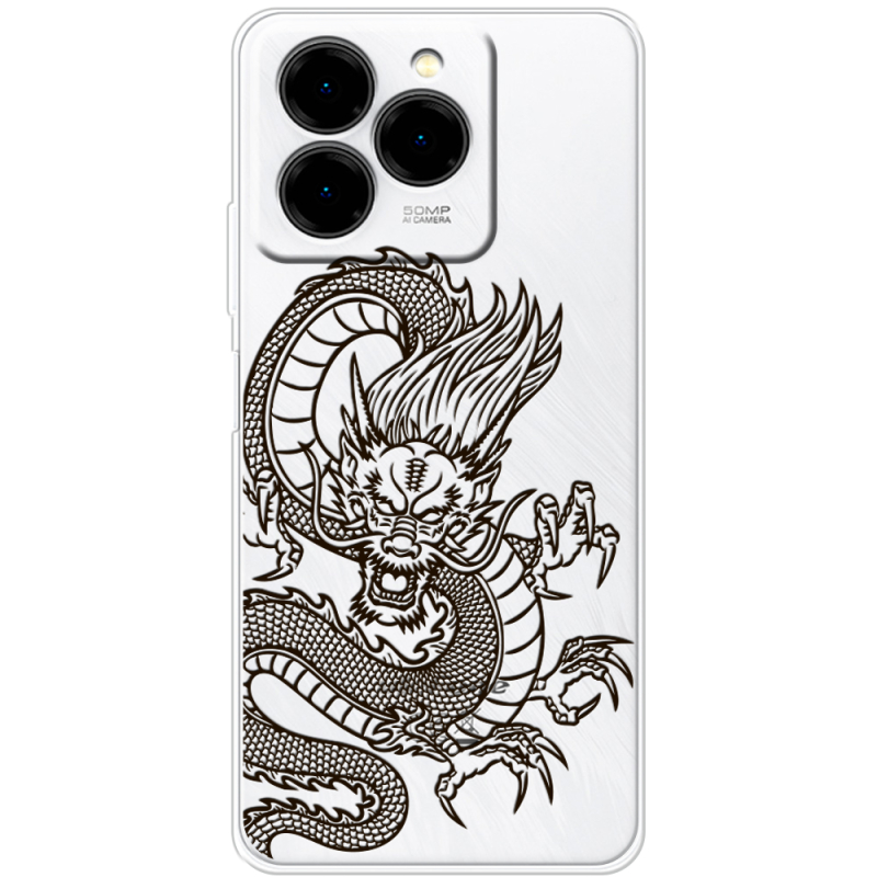 Прозорий чохол BoxFace Ulefone Note 20 Pro Chinese Dragon