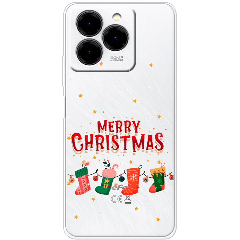 Прозорий чохол BoxFace Ulefone Note 20 Pro Merry Christmas