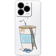 Прозорий чохол BoxFace Ulefone Note 20 Pro Segull in Cofee Pool