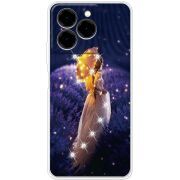 Чохол зі стразами Ulefone Note 20 Pro Girl with Umbrella