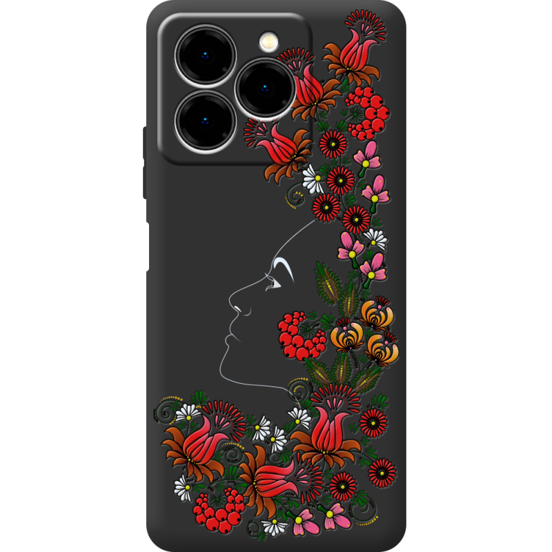 Чорний чохол BoxFace Ulefone Note 20 Pro 3D Ukrainian Muse