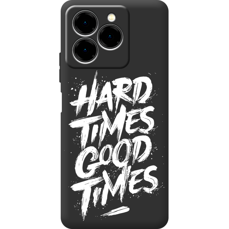 Чорний чохол BoxFace Ulefone Note 20 Pro Hard Times Good Times