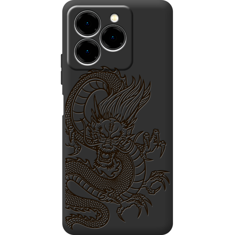 Чорний чохол BoxFace Ulefone Note 20 Pro Chinese Dragon