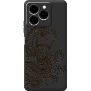 Чорний чохол BoxFace Ulefone Note 20 Pro Chinese Dragon