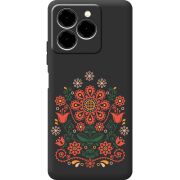 Чорний чохол BoxFace Ulefone Note 20 Pro Ukrainian Ornament