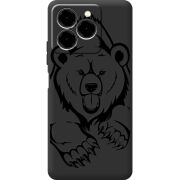 Чорний чохол BoxFace Ulefone Note 20 Pro Grizzly Bear