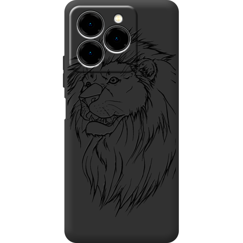 Чорний чохол BoxFace Ulefone Note 20 Pro Lion