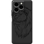 Чорний чохол BoxFace Ulefone Note 20 Pro Lion