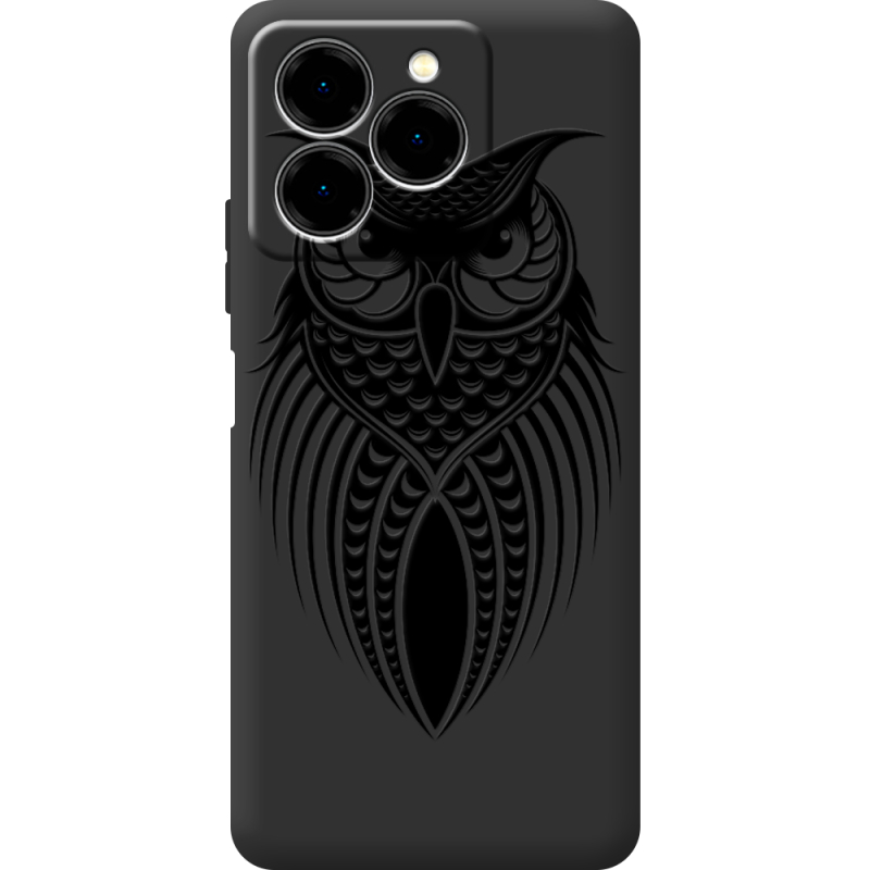 Чорний чохол BoxFace Ulefone Note 20 Pro Owl