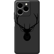 Чорний чохол BoxFace Ulefone Note 20 Pro Deer