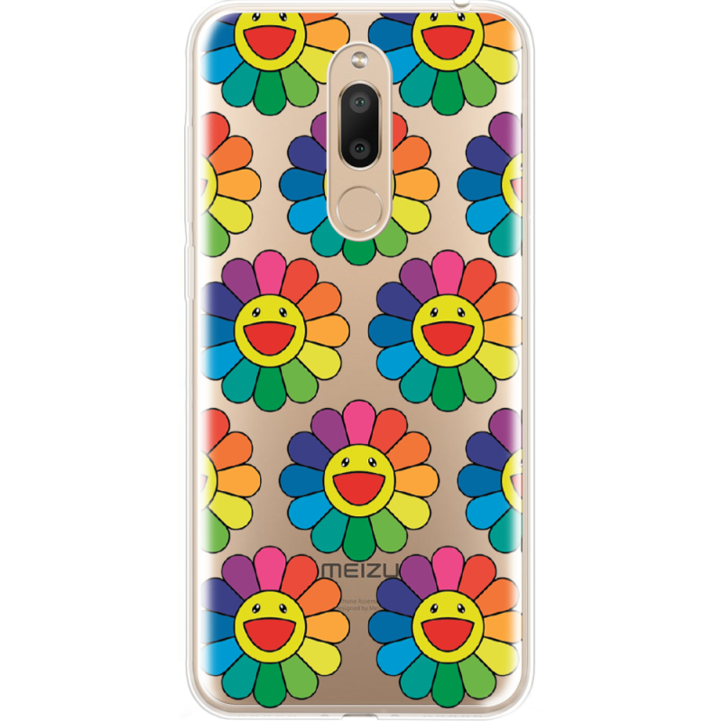 Прозрачный чехол Uprint Meizu M6T Hippie Flowers