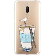 Прозрачный чехол Uprint Meizu M6T Segull in Cofee Pool