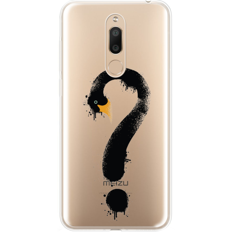 Прозрачный чехол Uprint Meizu M6T Swan question
