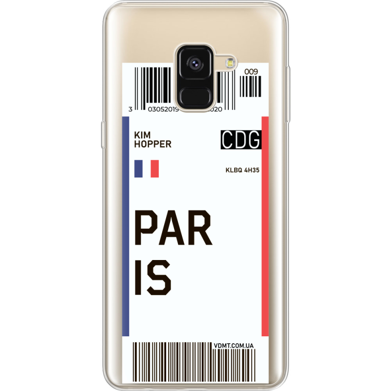 Прозрачный чехол Uprint Samsung A530 Galaxy A8 (2018) Ticket Paris
