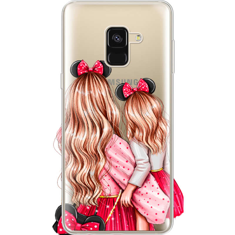 Прозрачный чехол Uprint Samsung A530 Galaxy A8 (2018) Mouse Girls
