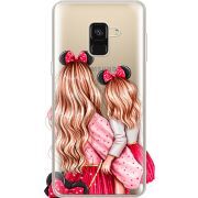 Прозрачный чехол Uprint Samsung A530 Galaxy A8 (2018) Mouse Girls
